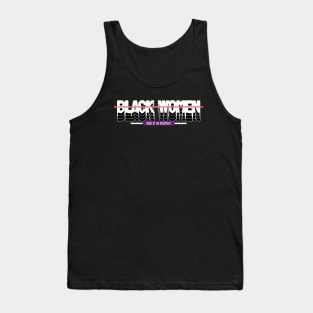 Black Women Rights Equality Activism Activist Protest End Racism Tank Top